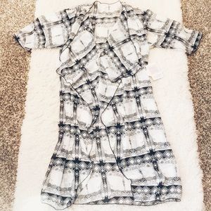 LuLaRoe Black and White Shirley Kimono